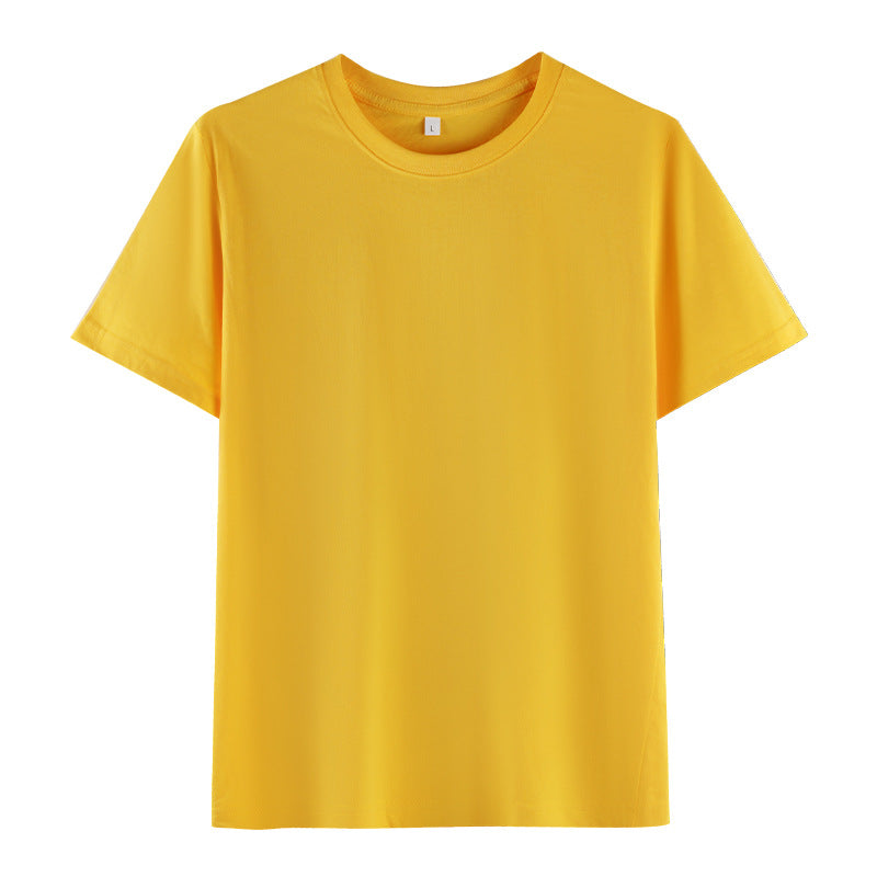 180gsm CVC 35% Cotton+65% Polyester  Crew Neck T-Shirt | Wholesale Bulk Custom Logo | S-4XL Size